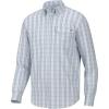 imageHUK Mens Tide Point Pattern Long Sleeve Shirt Fishing Button DownLatitude  Ice Water