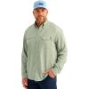 imageHUK Mens Tide Point Solid Long Sleeve Shirt ButtonFog Green