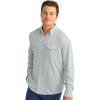 imageHUK Mens Tide Point Solid Long Sleeve Shirt ButtonHarbor Mist
