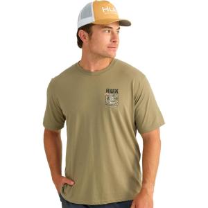 imageHUK  Mens Short Sleeve Performance Tee Fishing TShirt for MenMarlin on Ice  Overland Trek