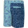 imageHUK Boys Pursuit Volley Pattern QuickDry Shorts for KidsTiki Beach  Marine Blue