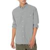 imageHUK Mens Tide Point Long Sleeve Shirt Fishing Button DownChambray  Night Owl