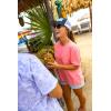 imageHUK Womens Short Sleeve Mineral Wash Pocket Tee Fishing TShirtNeon Coral