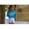 imageHUK Womens Short Sleeve Mineral Wash Pocket Tee Fishing TShirtStorm Blue
