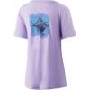 imageHUK Womens Short Sleeve Performance Tee  Ladies Fishing TShirtManta Watercolor  Lavender Heather
