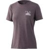 imageHUK Womens Short Sleeve Performance Tee  Ladies Fishing TShirtStriped Horizon  Blackberry Heather
