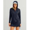 imageHuk Pursuit Coverup Hooded Fishing Dress for WomenNavy