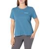 imageHUK Womens Performance Fishing Crew Tee  Ladies TShirtShield  Deep Lake Heather