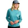 imageHUK Womens Short Sleeve Mineral Wash Pocket Tee Fishing TShirtStorm Blue