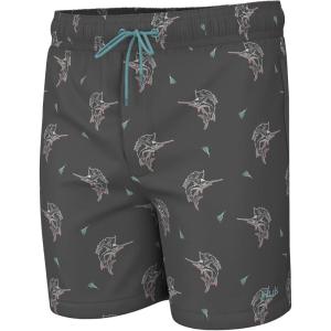 imageHUK Boys Pursuit Volley Pattern QuickDry Shorts for KidsFin Lure  Volcanic Ash