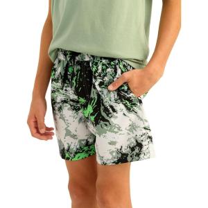 imageHUK Boys Pursuit Volley Pattern QuickDry Shorts for KidsFog Green