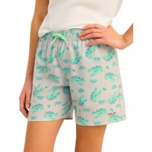 imageHUK Boys Pursuit Volley Pattern QuickDry Shorts for KidsHarbor Mist