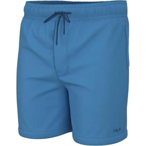 imageHUK Boys Pursuit Volley QuickDry Fishing Shorts for KidsAzure Blue