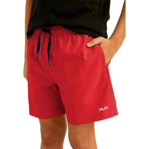 imageHUK Boys Pursuit Volley QuickDry Fishing Shorts for KidsChannel Marker