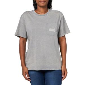 imageHUK Womens Short Sleeve Mineral Wash Pocket Tee Fishing TShirtNight Owl