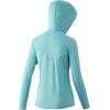 imageHUK Womens Icon X Hoodie UPF 50 LongSleeve Fishing ShirtBlue Radiance