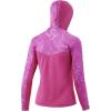 imageHUK Womens Icon X Hoodie UPF 50 LongSleeve Fishing ShirtCurrent Camo  Rose Violet