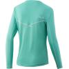 imageHUK Womens Icon X Hoodie UPF 50 LongSleeve Fishing ShirtElectric Green