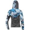 imageHUK Womens Icon X Hoodie UPF 50 LongSleeve Fishing ShirtHydro Glacier