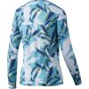 imageHUK Womens Pursuit Long Sleeve Performance Shirt  Sun ProtectionTall Leaves  Blue Radiance