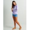 imageHUK Womens Pursuit Patterned Crew Sleeve Performance ShirtAqua Dye  Lavender