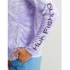 imageHUK Womens Pursuit Patterned Crew Sleeve Performance ShirtAqua Dye  Lavender