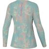 imageHUK Womens Pursuit Patterned Crew Sleeve Performance ShirtAqua Dye  Marine Blue