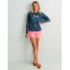 imageHUK Womens Pursuit Patterned Crew Sleeve Performance ShirtAqua Dye  Naval Academy