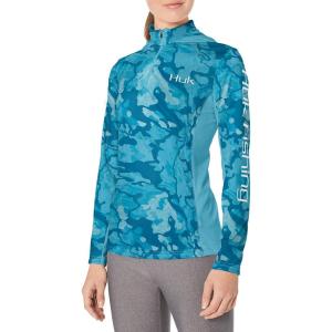 imageHUK Womens Icon X Hoodie UPF 50 LongSleeve Fishing ShirtNorth Drop