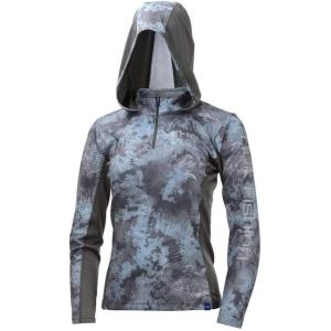 imageHUK Womens Icon X Hoodie UPF 50 LongSleeve Fishing ShirtSubphantis Glacier