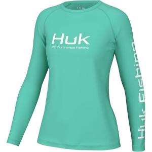 imageHUK Womens Pursuit Long Sleeve Performance Shirt  Sun ProtectionBermuda