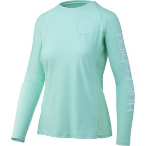 imageHUK Womens Pursuit Long Sleeve Performance Shirt  Sun ProtectionHuk  Rope  Beach Glass
