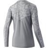 imageHUK Womens Icon X Camo Long Sleeve Performance Fishing ShirtRunning Lakes  Overcast Grey
