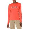 imageHUK Womens Icon X Long Sleeve Fishing Shirt with Sun ProtectionCoral