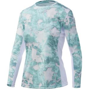 imageHUK Womens Icon X Camo Long Sleeve Performance Fishing ShirtMossy Oak Seafoam