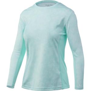 imageHUK Womens Icon X Camo Long Sleeve Performance Fishing ShirtRunning Lakes  Beach Glass