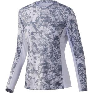 imageHUK Womens Icon X Camo Long Sleeve Performance Fishing ShirtTide Change  Hogs Back