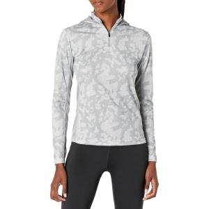 imageHUK Womens Icon X Hoodie UPF 50 LongSleeve Fishing ShirtRunning Lakes  Overcast Grey