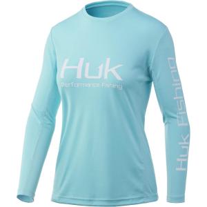 imageHUK Womens Icon X Long Sleeve Fishing Shirt with Sun ProtectionBlue Radiance