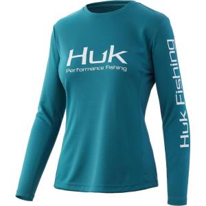 imageHUK Womens Icon X Long Sleeve Fishing Shirt with Sun ProtectionDeep Lake