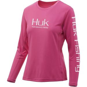 imageHUK Womens Icon X Long Sleeve Fishing Shirt with Sun ProtectionHot Pink