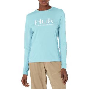 imageHUK Womens Icon X Long Sleeve Fishing Shirt with Sun ProtectionIce Blue