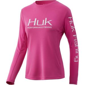imageHUK Womens Icon X Long Sleeve Fishing Shirt with Sun ProtectionRose Violet