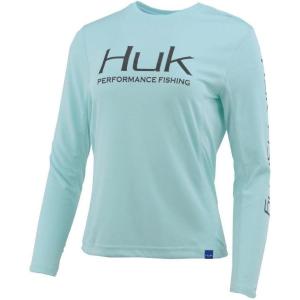 imageHUK Womens Icon X Long Sleeve Fishing Shirt with Sun ProtectionSeafoam