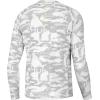 imageHUK Mens Pursuit Pattern Crew Sleeve Performance ShirtHidden Huk  Harbor Mist