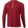 imageHUK Mens Pursuit Vented Long Sleeve 30 UPF Fishing ShirtBlood Red