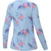 imageHUK Pursuit Pattern Long Sleeve Fishing Shirt for WomenBoca Palm  Crystal Blue
