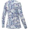 imageHUK Pursuit Pattern Long Sleeve Fishing Shirt for WomenBrackish Flow  Crystal Blue