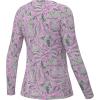 imageHUK Pursuit Pattern Long Sleeve Fishing Shirt for WomenBrackish Flow  Harbor Mist