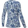 imageHUK Pursuit Pattern Long Sleeve Fishing Shirt for WomenBrackish Flow  Wedgewood